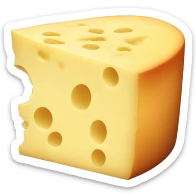 Chopped chesse sticker