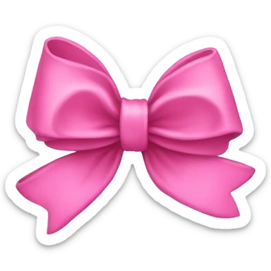 pink bow sticker
