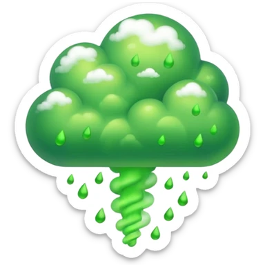 poisonous gas, isometric sticker