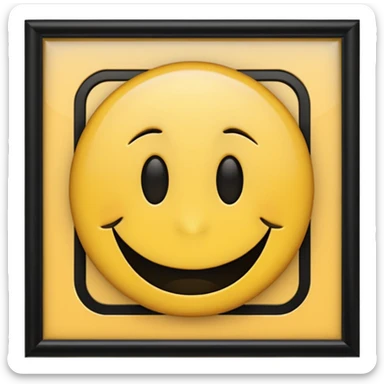 Lost média emojis joyeux noir sticker