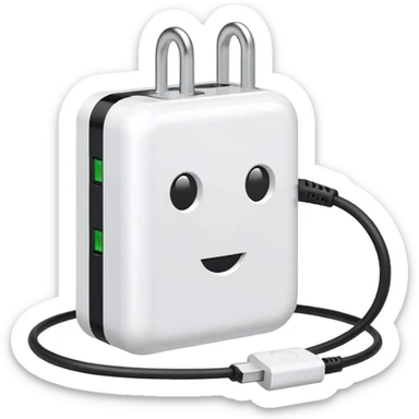 Electric phone charger  sticker