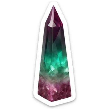 tourmaline obelisk sticker