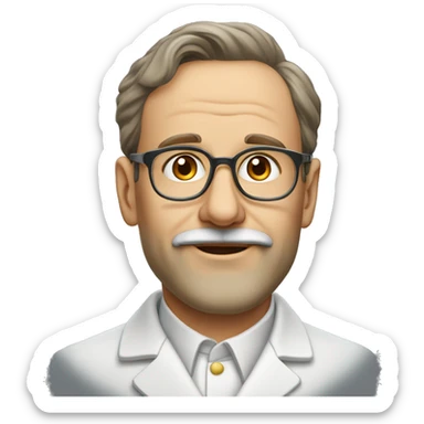 Swiss chemist of the 20th century without beard, mustache or glasses, 40 years old sticker