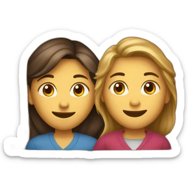 Homme blond et femme brune in moving box sticker