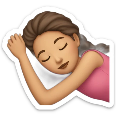 girl Sleeping  sticker