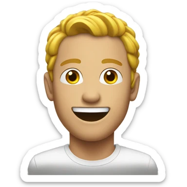 chad and smile  sticker