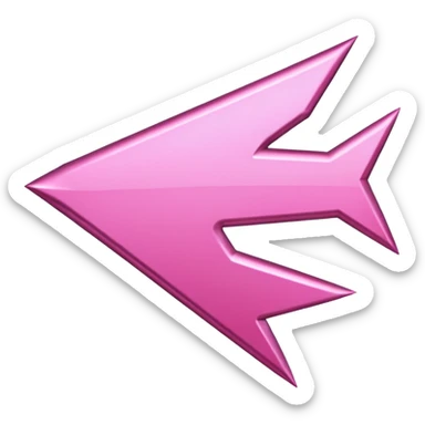Pink arrow sticker