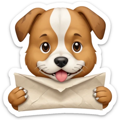 Dog eat homework sticker