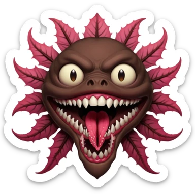 demogorgon from stranger things sticker