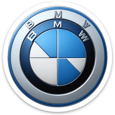 Bmw logo emiji sticker