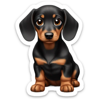 cute dachshund puppy sticker