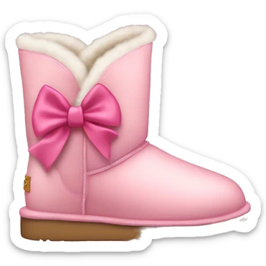 Pink bow Uggs  sticker