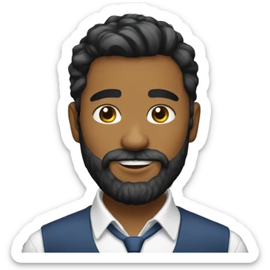 beard young politic  sticker