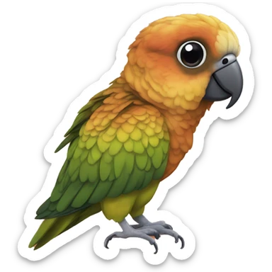 cinnamon cheek conure sticker