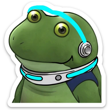 Design a simple, friendly spaceship with a smooth, rounded shape. Add a clear 'face' on the front using glowing lights for eyes and a curved line for a smile, giving it personality. Use a plain background to keep the focus on the ship.. sticker