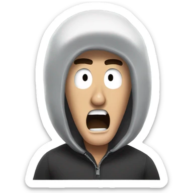 a man screaming at south park sticker