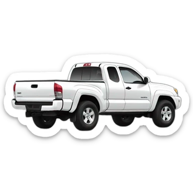 2007 Toyota Tacoma with white paint sticker