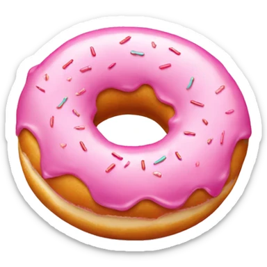 pink donutit sticker