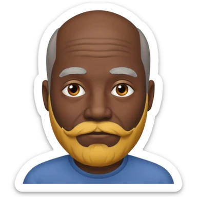 my dad buts he is black and not old with a grey beard and no hair i said gray hair but he is not old sticker