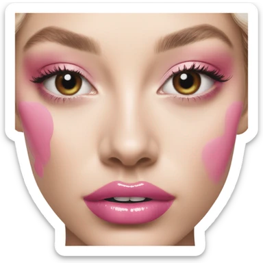 Dior pink lipgloss sticker