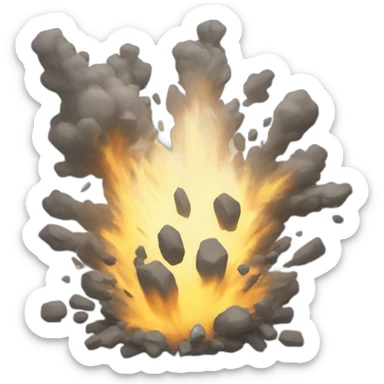 Ashen Explosion sticker