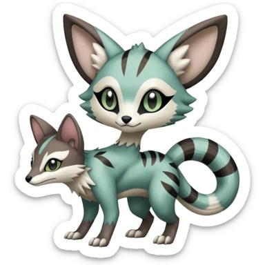 Meloetta-Vernid-Trico-Sergal-Genet-Pokémon-Fakémon-creature sticker