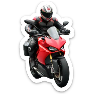 Ducati wheeling sticker
