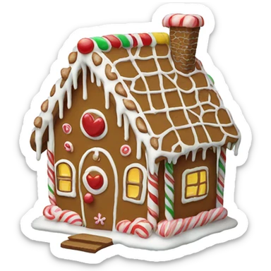 gingerbread house sticker