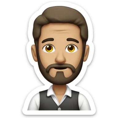 Jew going to bed sticker