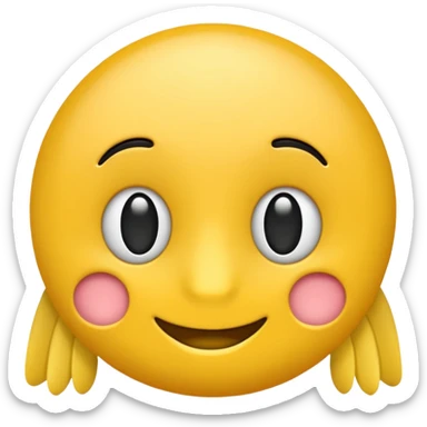 Einen Gelben Emoji mit Zylinder und monockel sticker