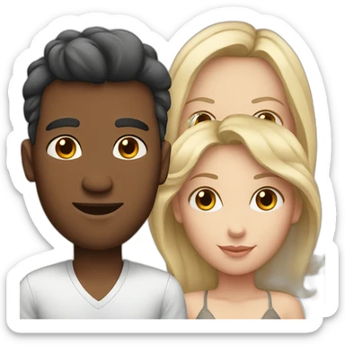 3 women and 1 man all fair skinned sticker