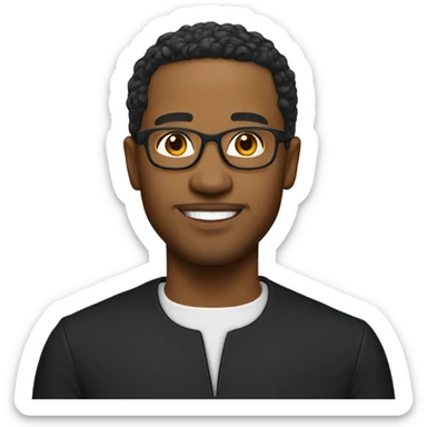 Light skin pastor sticker