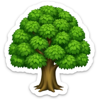 Árbol de chaguil platano verde sticker