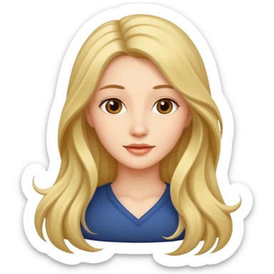 A beautiful woman. (There's a question mark.) sticker