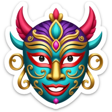Festival Masks sticker