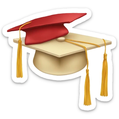graduation hat sticker