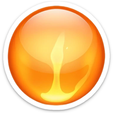 Molten Glass Orb sticker