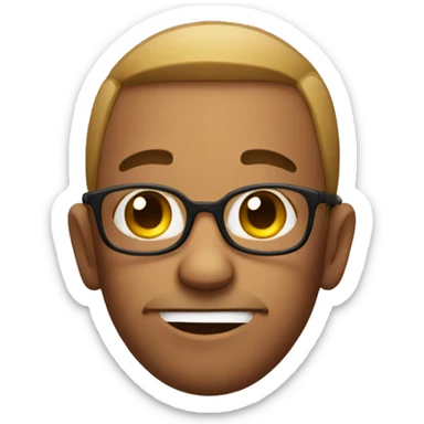 Emoji squinting sticker