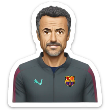 entrenador Luis Enrique sticker