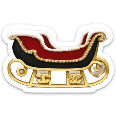 Chanel logo Sleigh Chanel  sticker