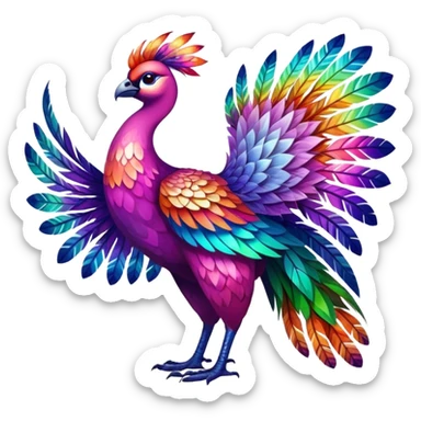 Colorful exotic Falvie-Fionbri, full body sticker