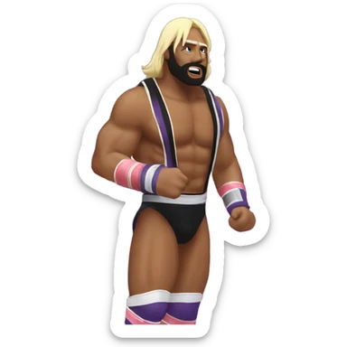 macho Man  wrestling ￼ sticker