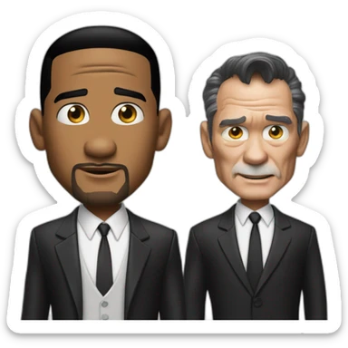 mib will smith and tommy lee jones sticker
