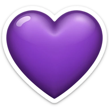 Dark purple herat sticker