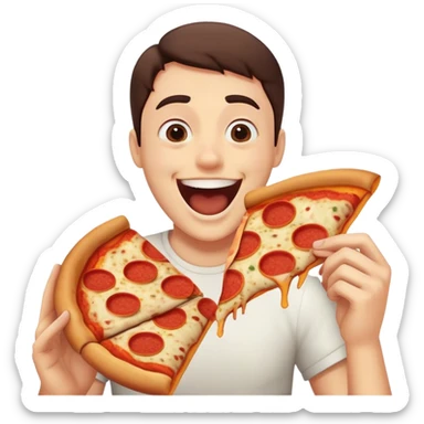 pov perspective with food and humor sticker