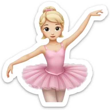 balerina blonde sticker