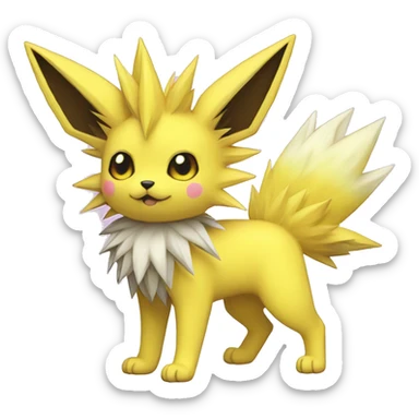 Kawaii Cool Edgy Jolteon full body sticker