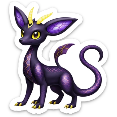 Salazzle-Umbreon-Fakémon-hybrid-creature (full body)  sticker