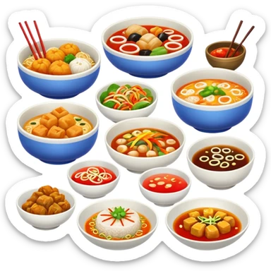 Asian food sticker