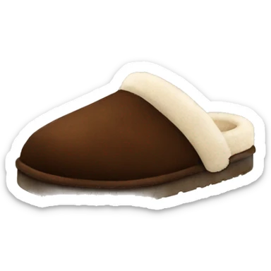 dark brown ugg slippers sticker